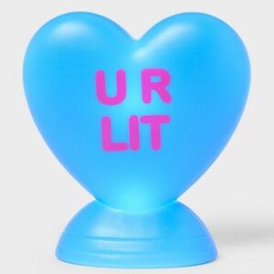 Target Spritz Valentine’s Day Blue Candy Heart Light Up Blow Mold